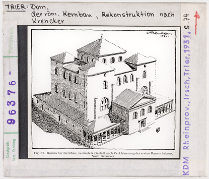 Vorschaubild Trier, Dom: Römischer Kernbau, Rekonstruktion nach Krencker 